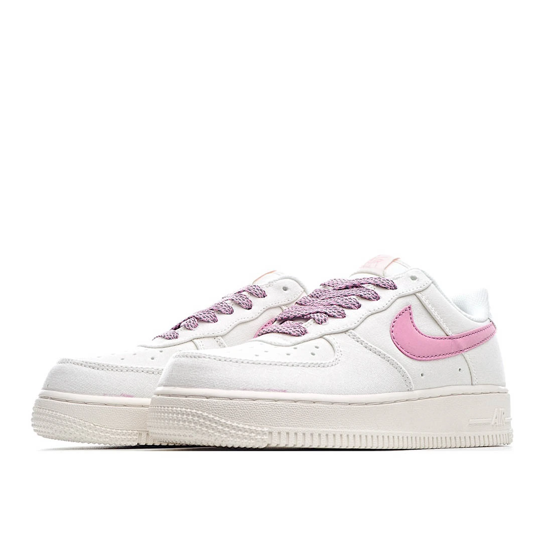 Nike Air Force 1 07 Low Top Sneakers Dark Pink