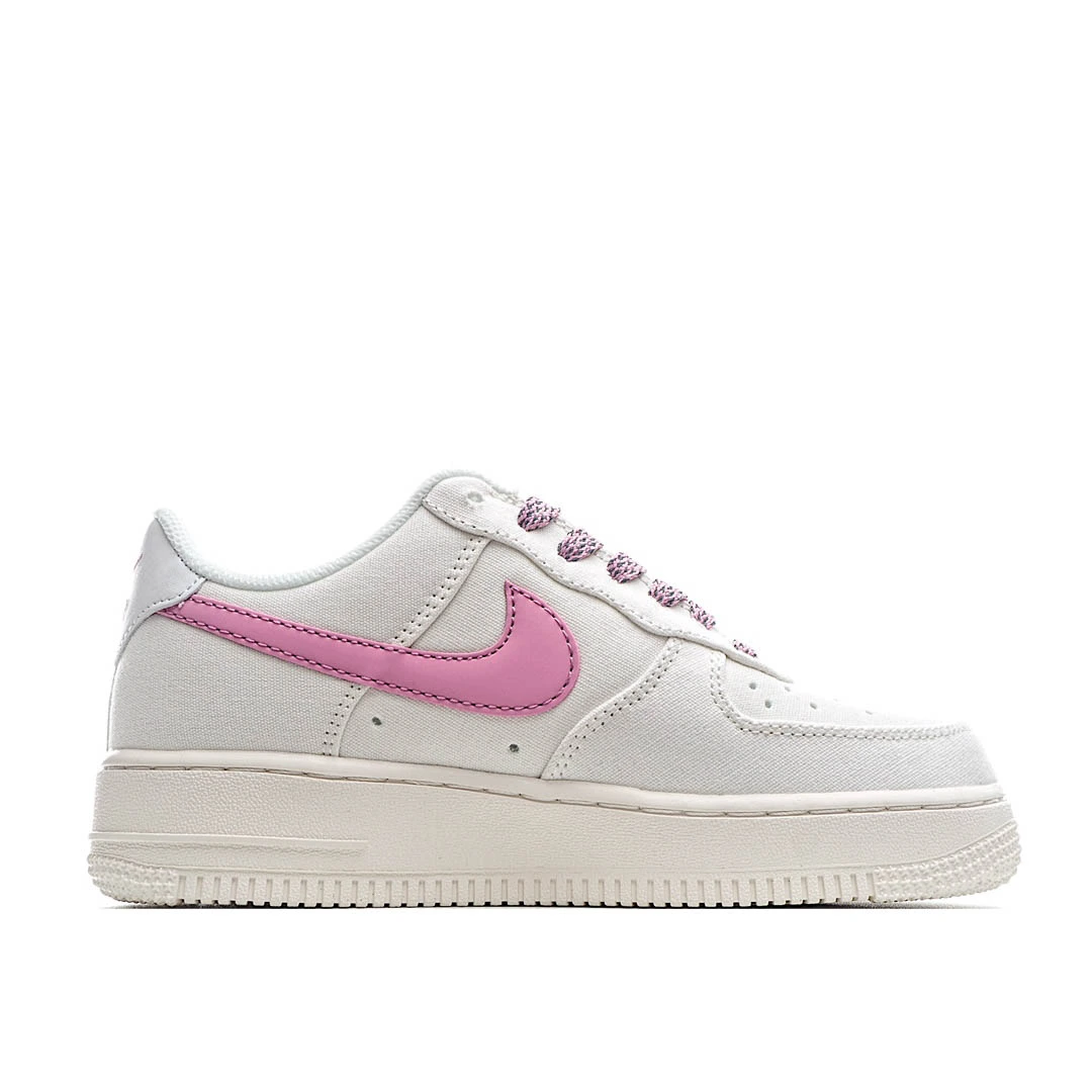 Nike Air Force 1 07 Low Top Sneakers Dark Pink