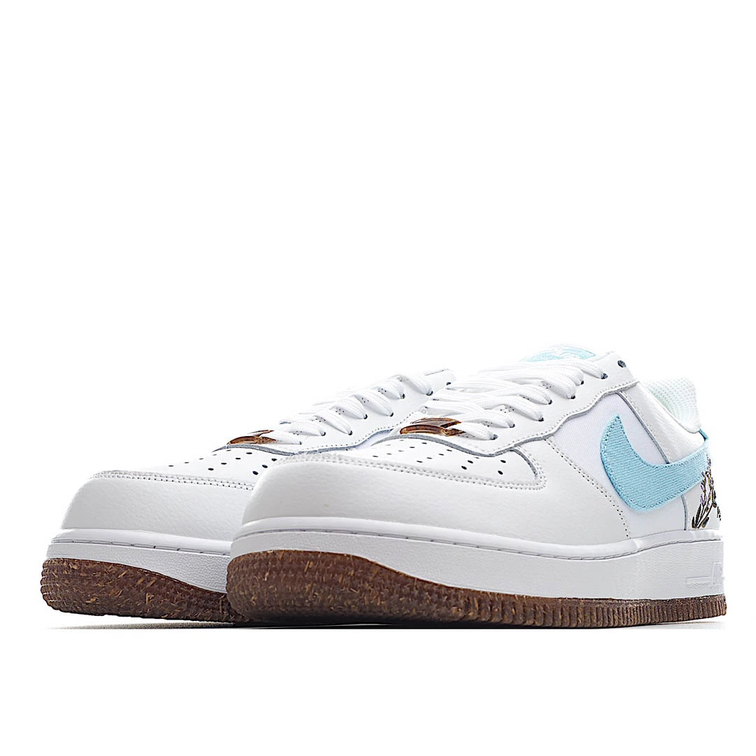 Nike Air Force 1 Grey Blue Low Top