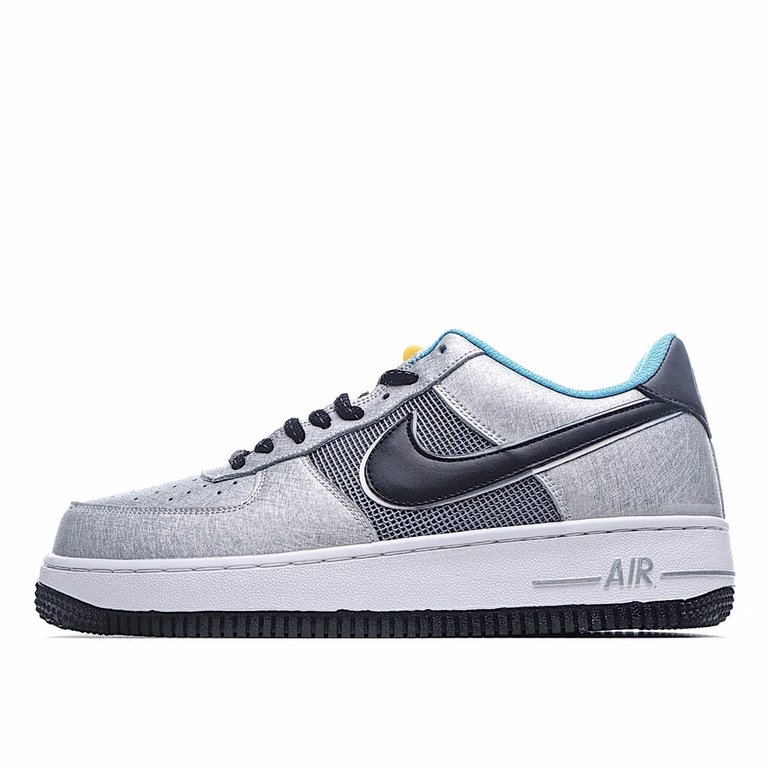 Nike Air Force 1 Low Grey-Green Drop Hook Low-Top Sneakers