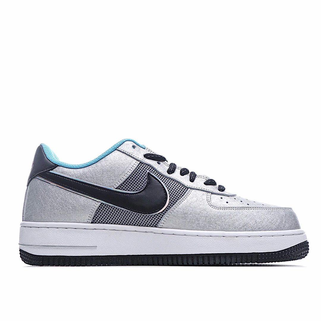 Nike Air Force 1 Low Grey-Green Drop Hook Low-Top Sneakers