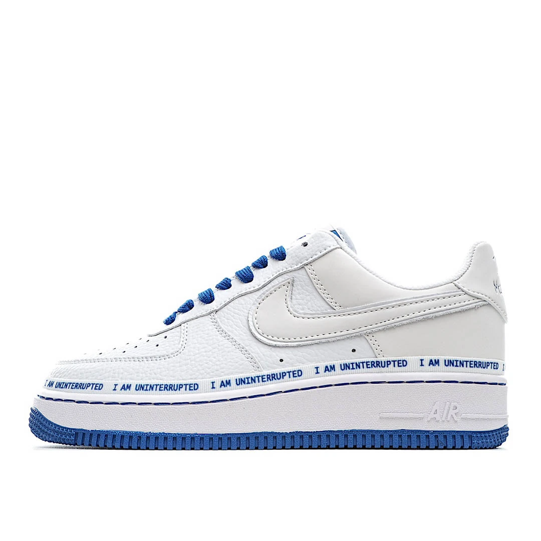 Nike Air Force 1 Low Low Top White and Yellow Double Hook