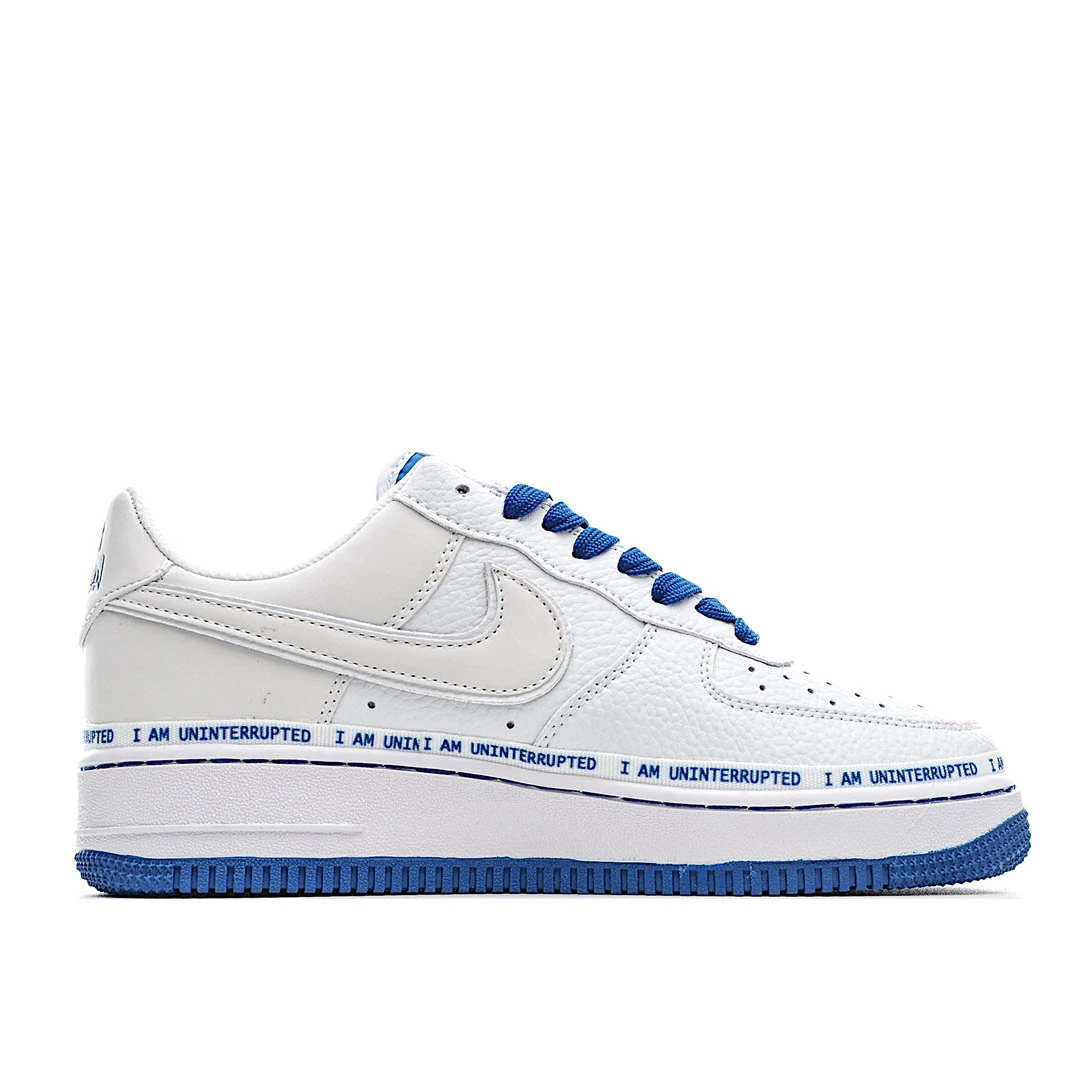 Nike Air Force 1 Low Low Top White and Yellow Double Hook