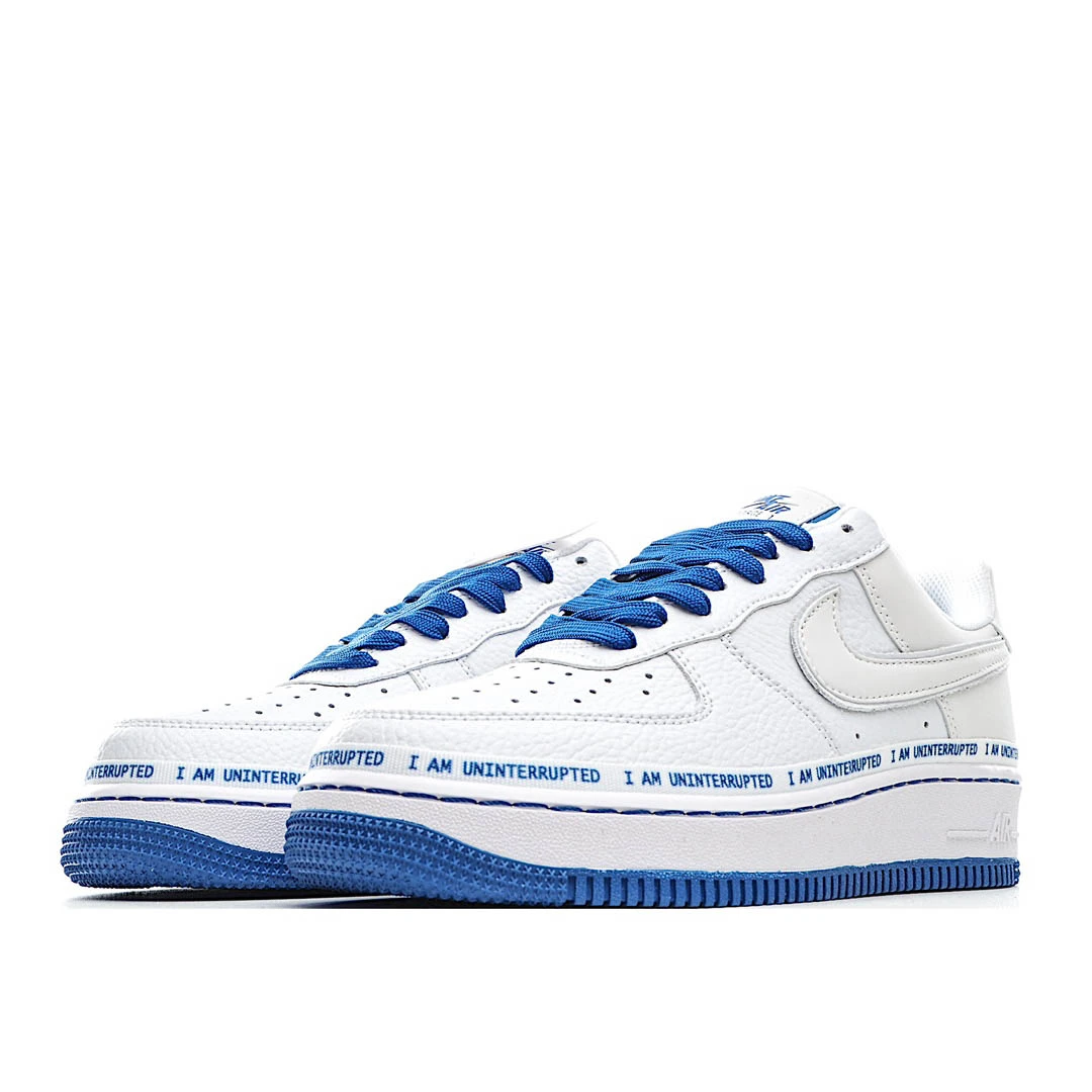 Nike Air Force 1 Low Low Top White and Yellow Double Hook