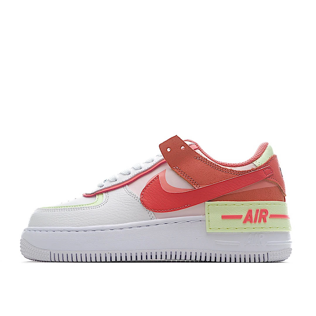 Nike Air Force 1 Low-Top Sneakers Off-White Orange Fog