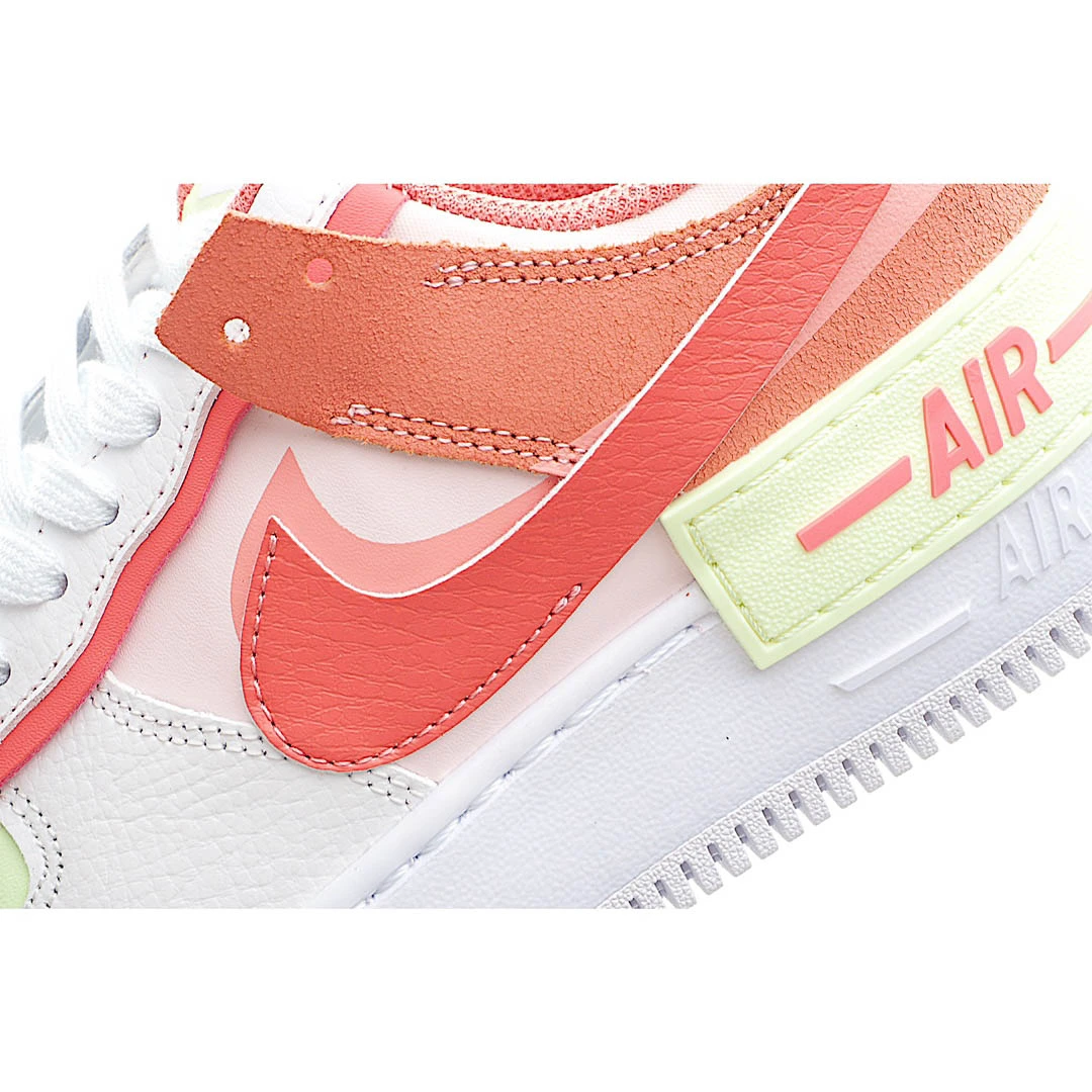 Nike Air Force 1 Low-Top Sneakers Off-White Orange Fog