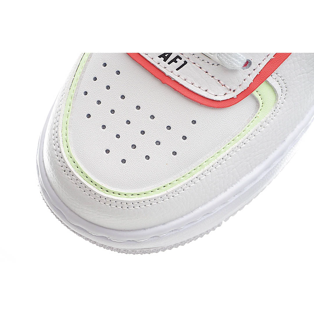 Nike Air Force 1 Low-Top Sneakers Off-White Orange Fog