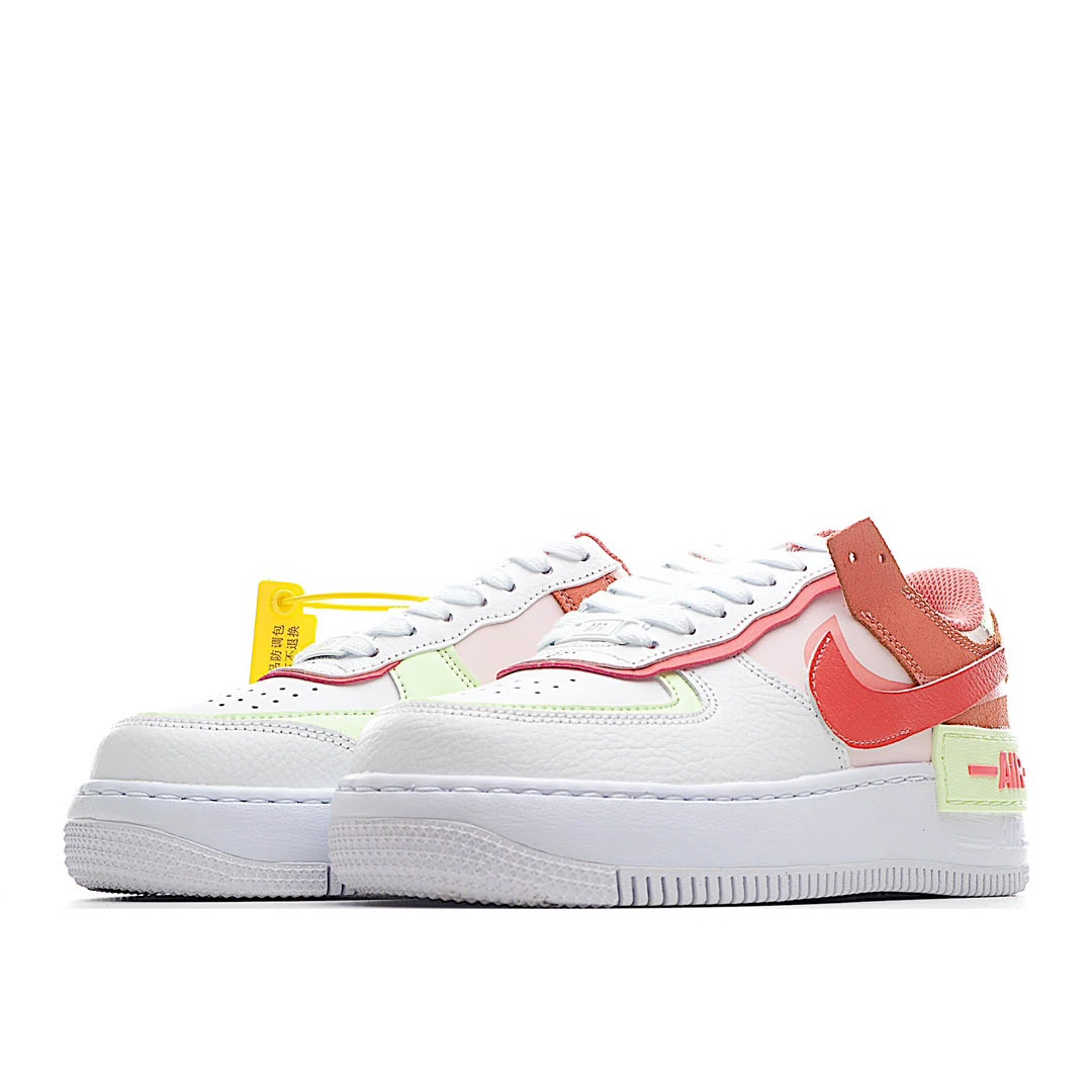 Nike Air Force 1 Low-Top Sneakers Off-White Orange Fog