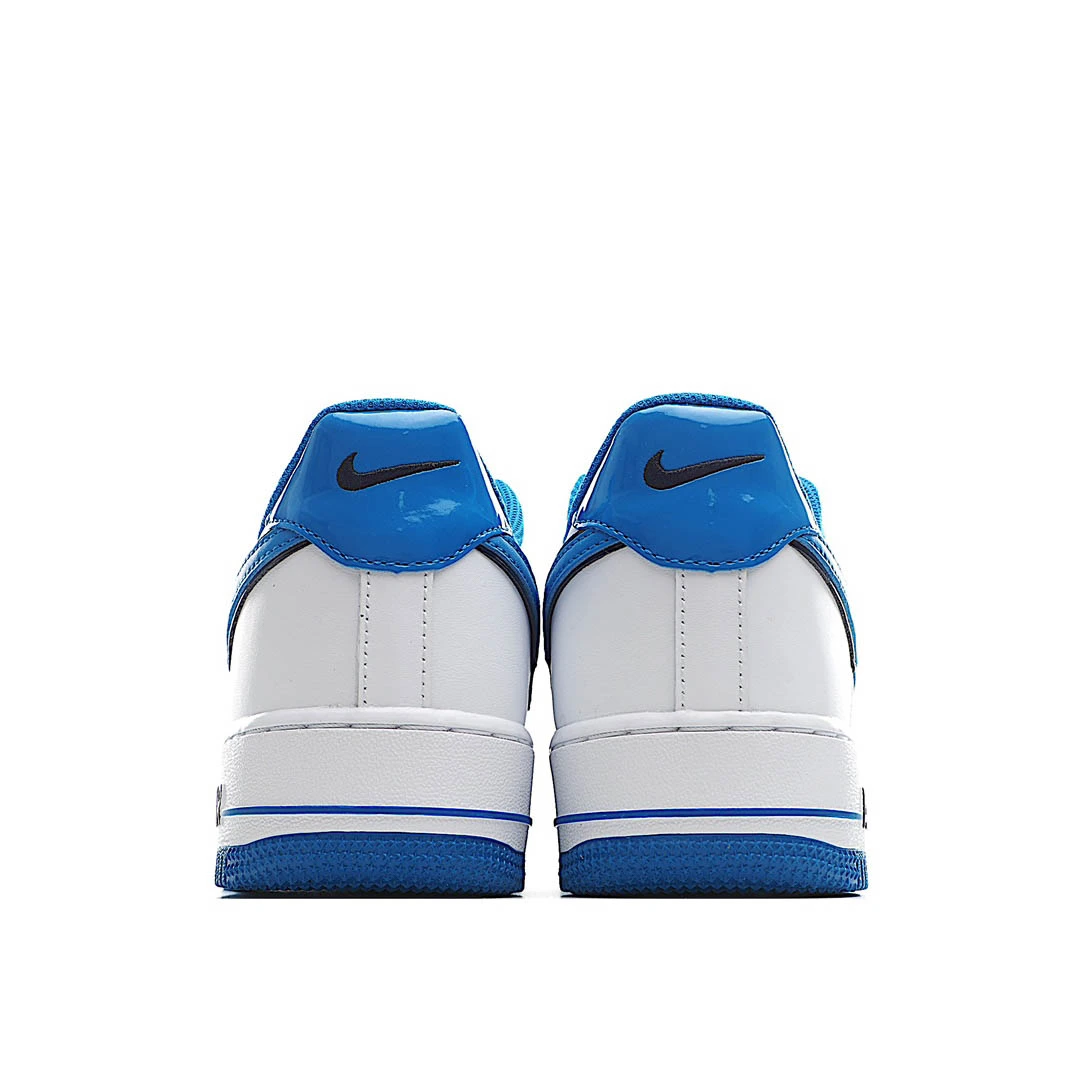 Nike Air Force 1 Low Top White and Blue Reflective