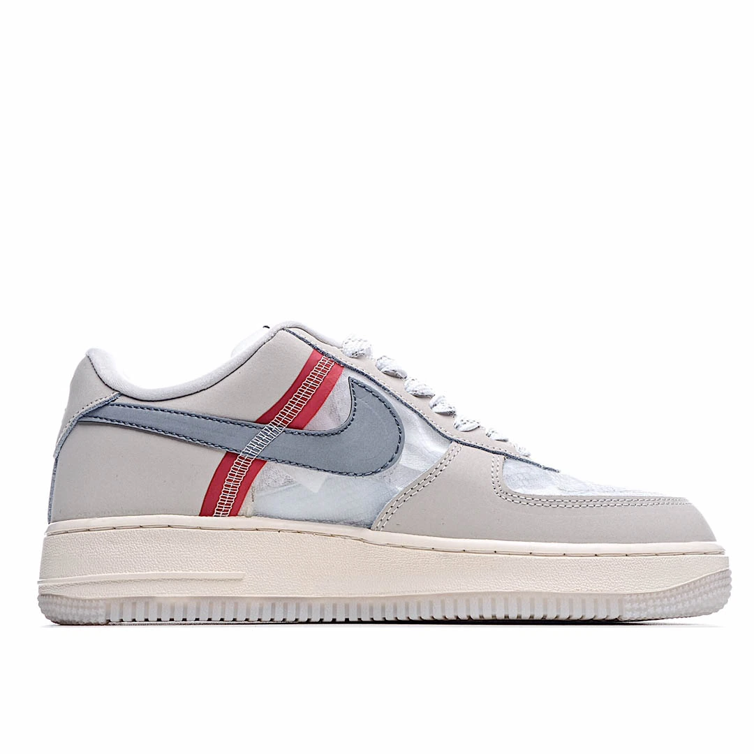 Nike Air Force 1 Low White and Grey Sneakers