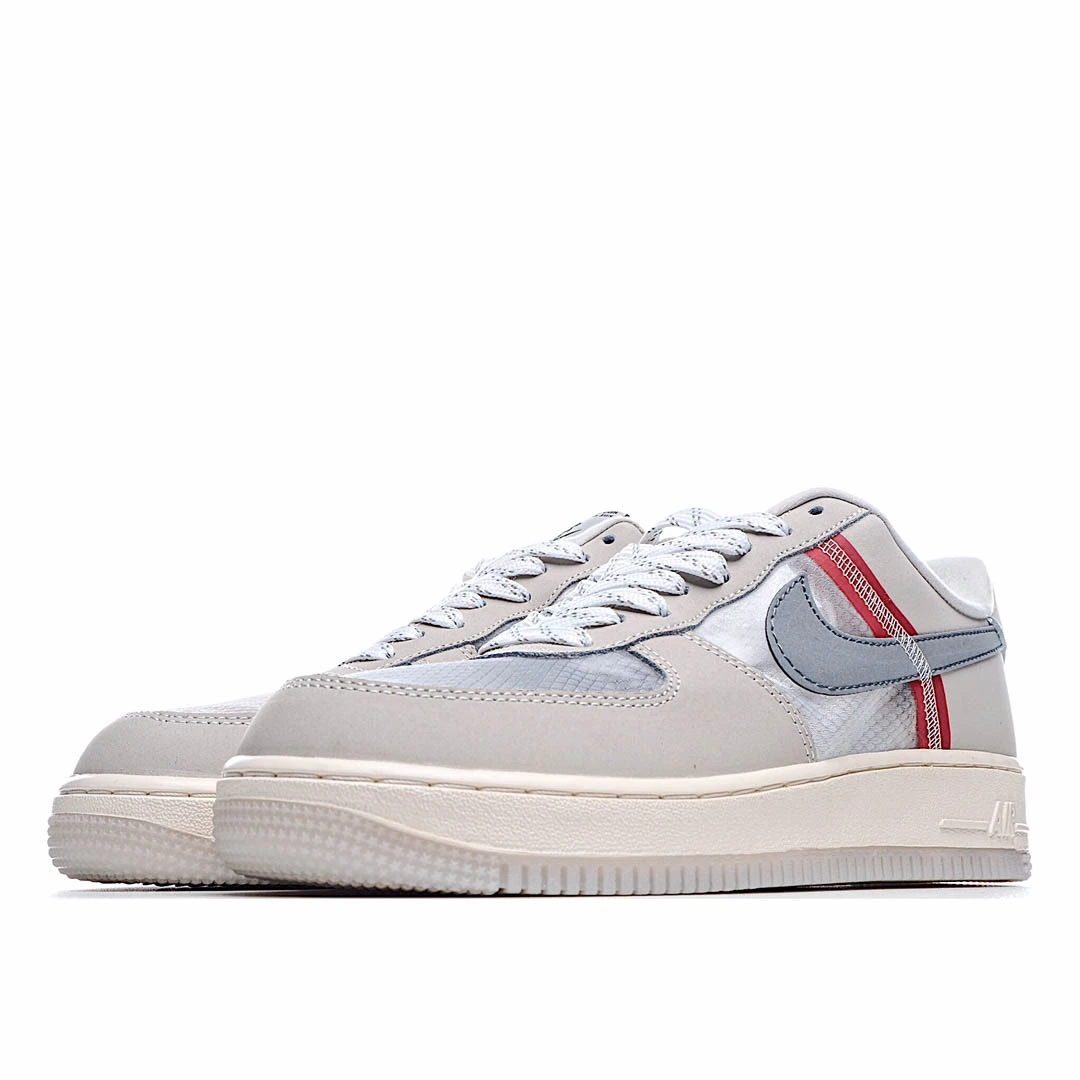 Nike Air Force 1 Low White and Grey Sneakers