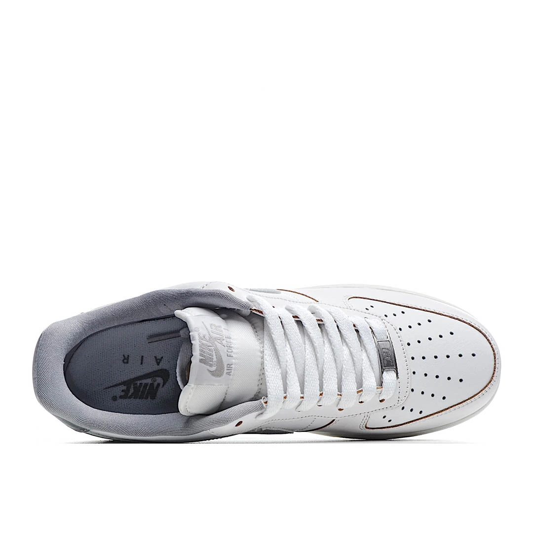 Nike Air Force 1 Low White Grey Black Low Top Sneakers