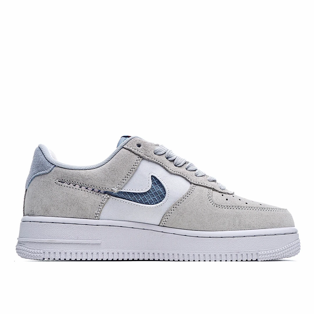 Nike Air Force 1 LV8 EMB White Grey Black