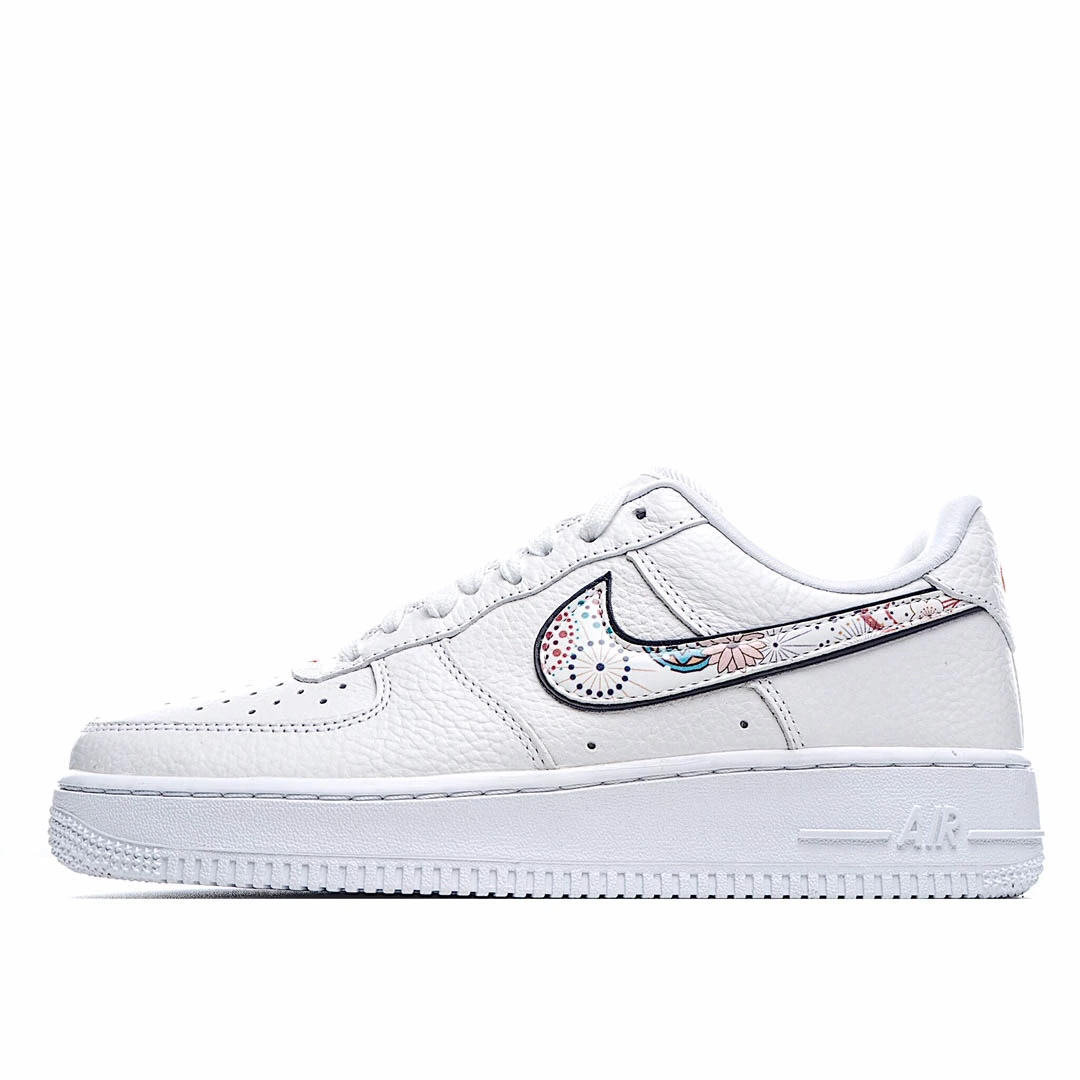 Nike Air Force 1 LV8 White and Green Reflective