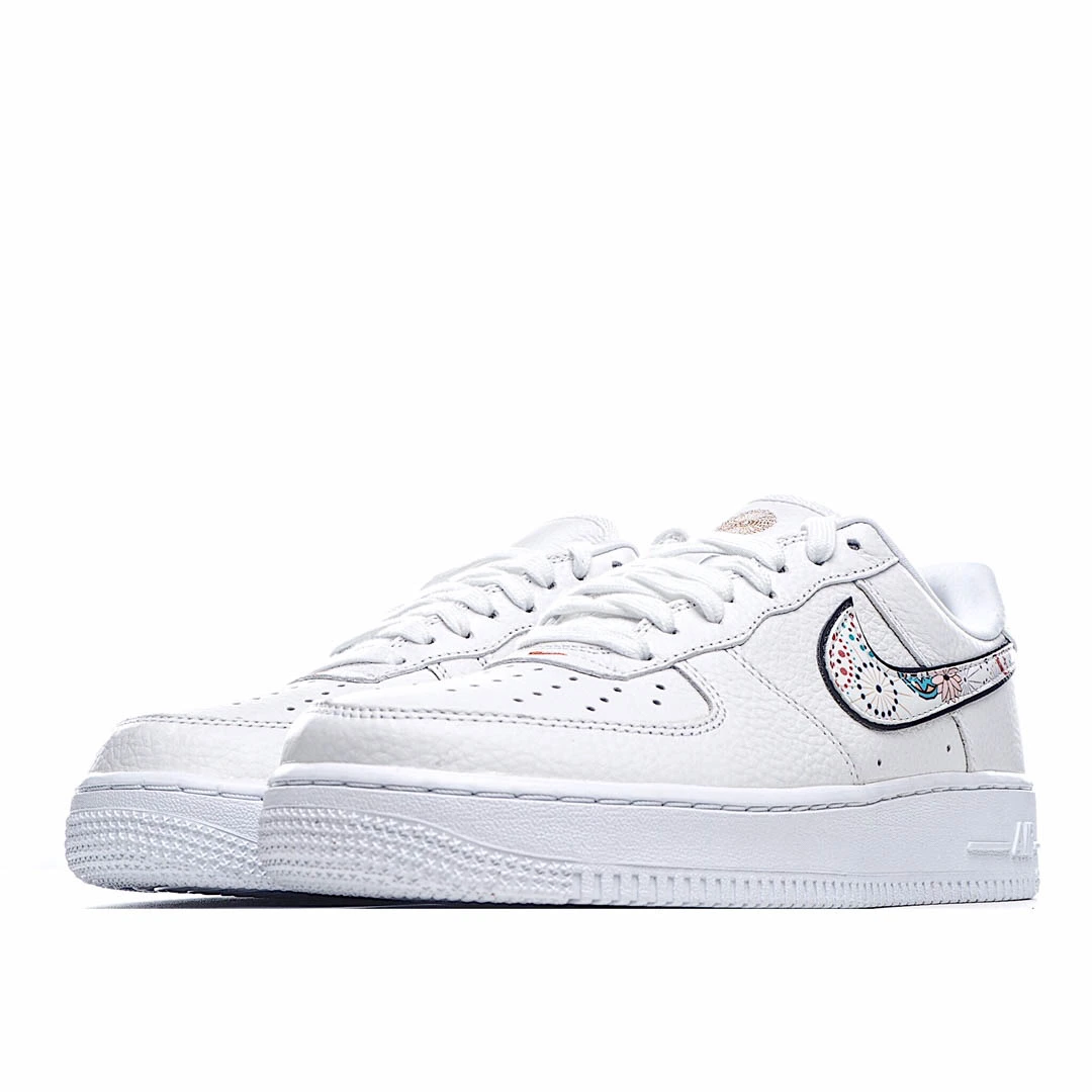 Nike Air Force 1 LV8 White and Green Reflective