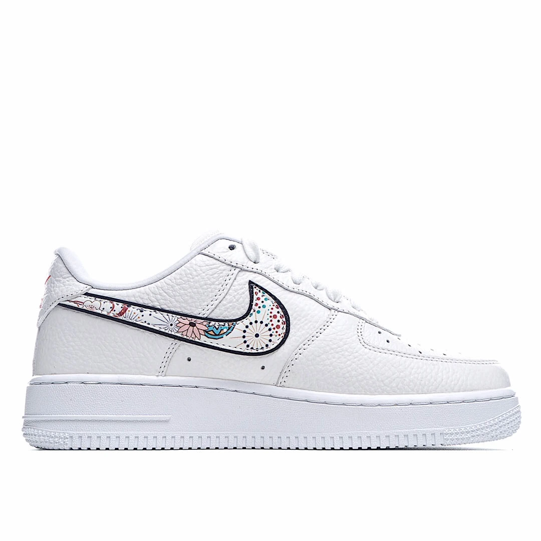 Nike Air Force 1 LV8 White and Green Reflective