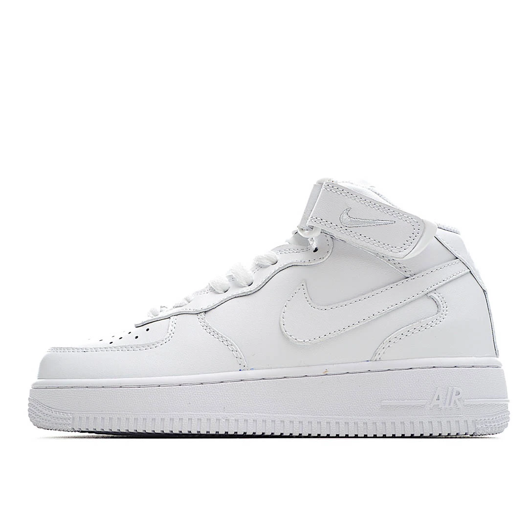 Nike Air Force 1 mid White pink blue