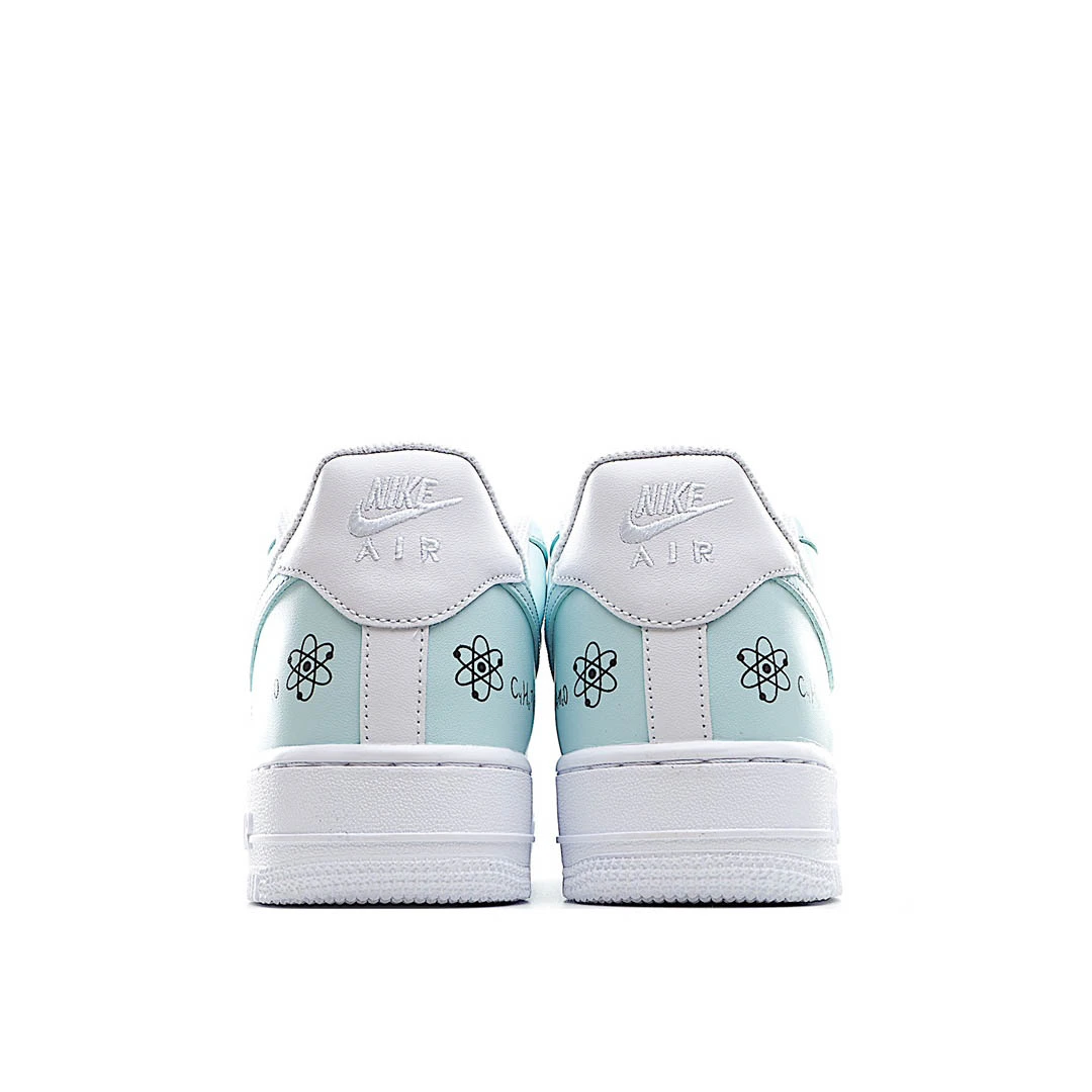 Nike Air Force 1 Sneakers White and Blue 3M Reflective