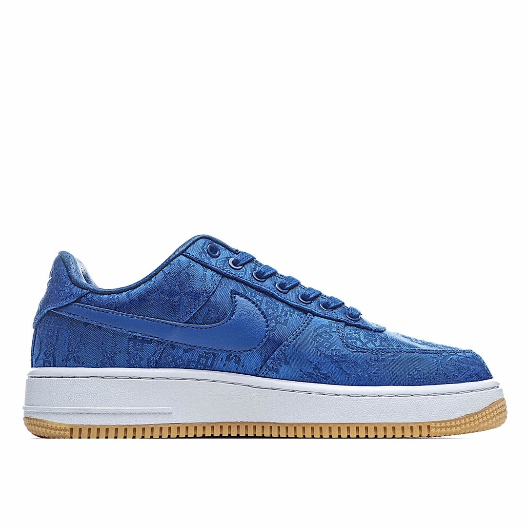 Nike Air Force 1 White Blue Orange