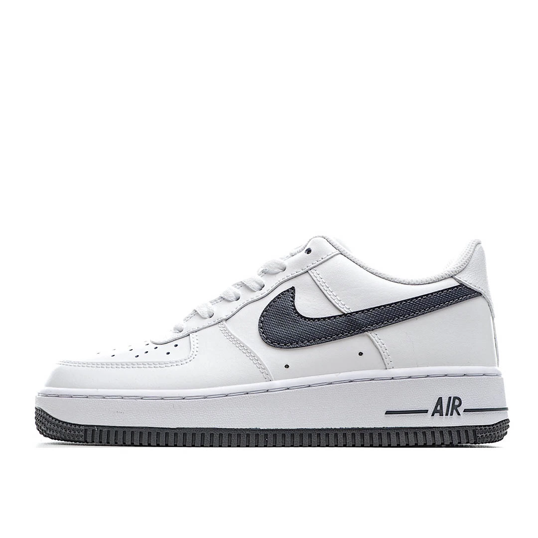 Nike Air Force 1 White Gray Blue Orange