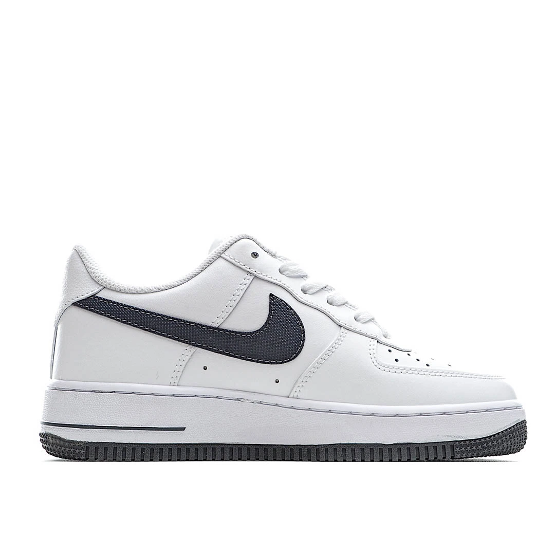 Nike Air Force 1 White Gray Blue Orange