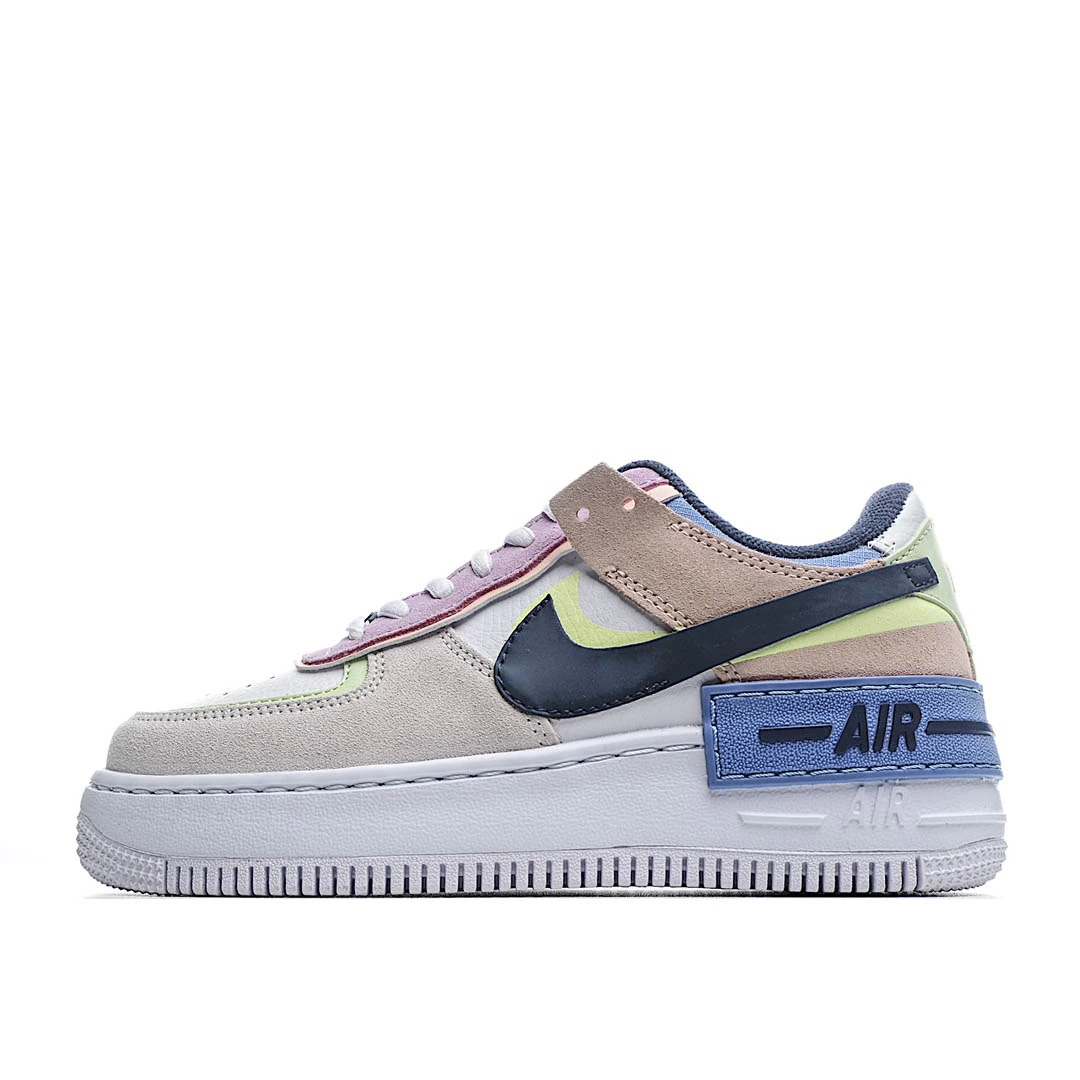 Nike Air Force 1 White Grey Black Reflective