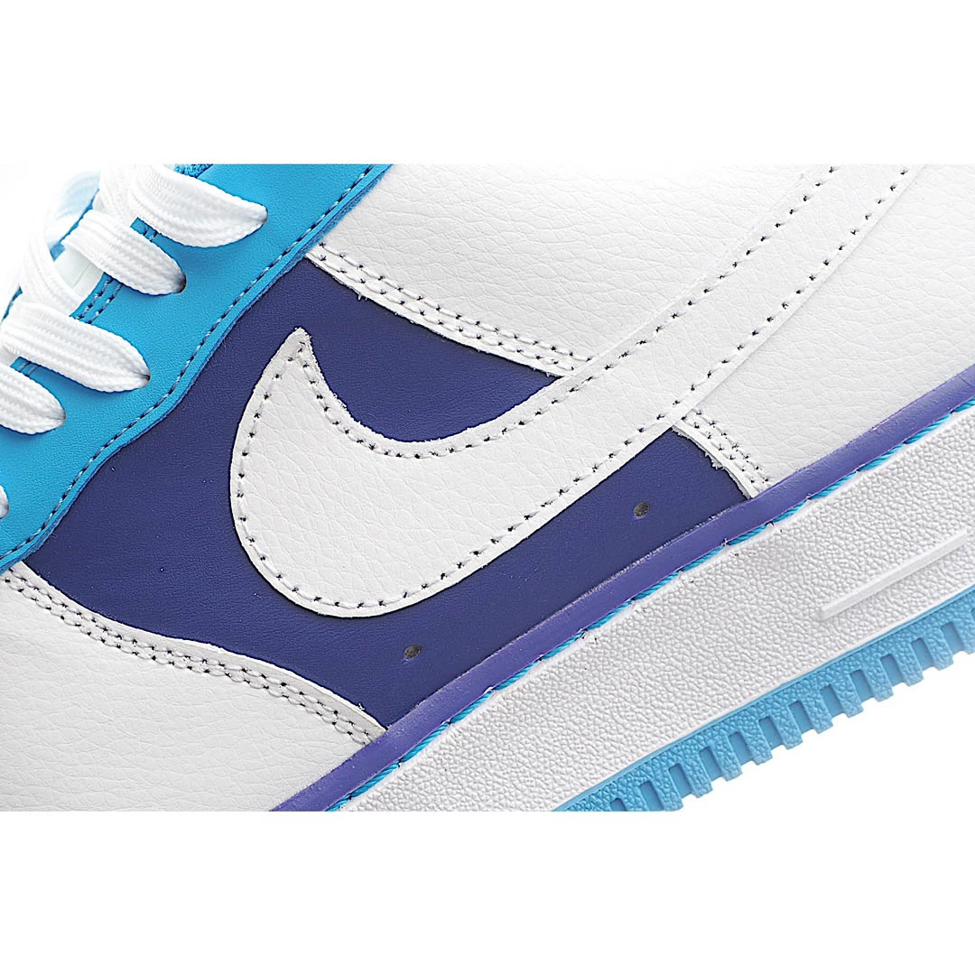 Nike Air Force 107 Low White Blue Purple Low Top