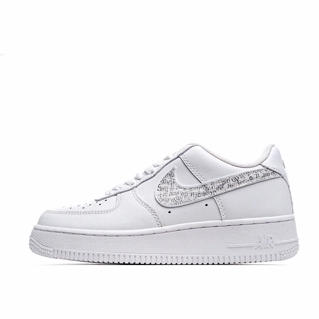 Nike Air Force 107 White and Blue Mid Top