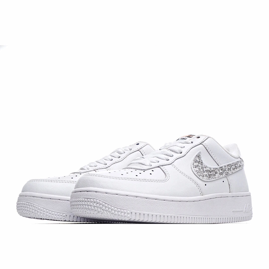 Nike Air Force 107 White and Blue Mid Top