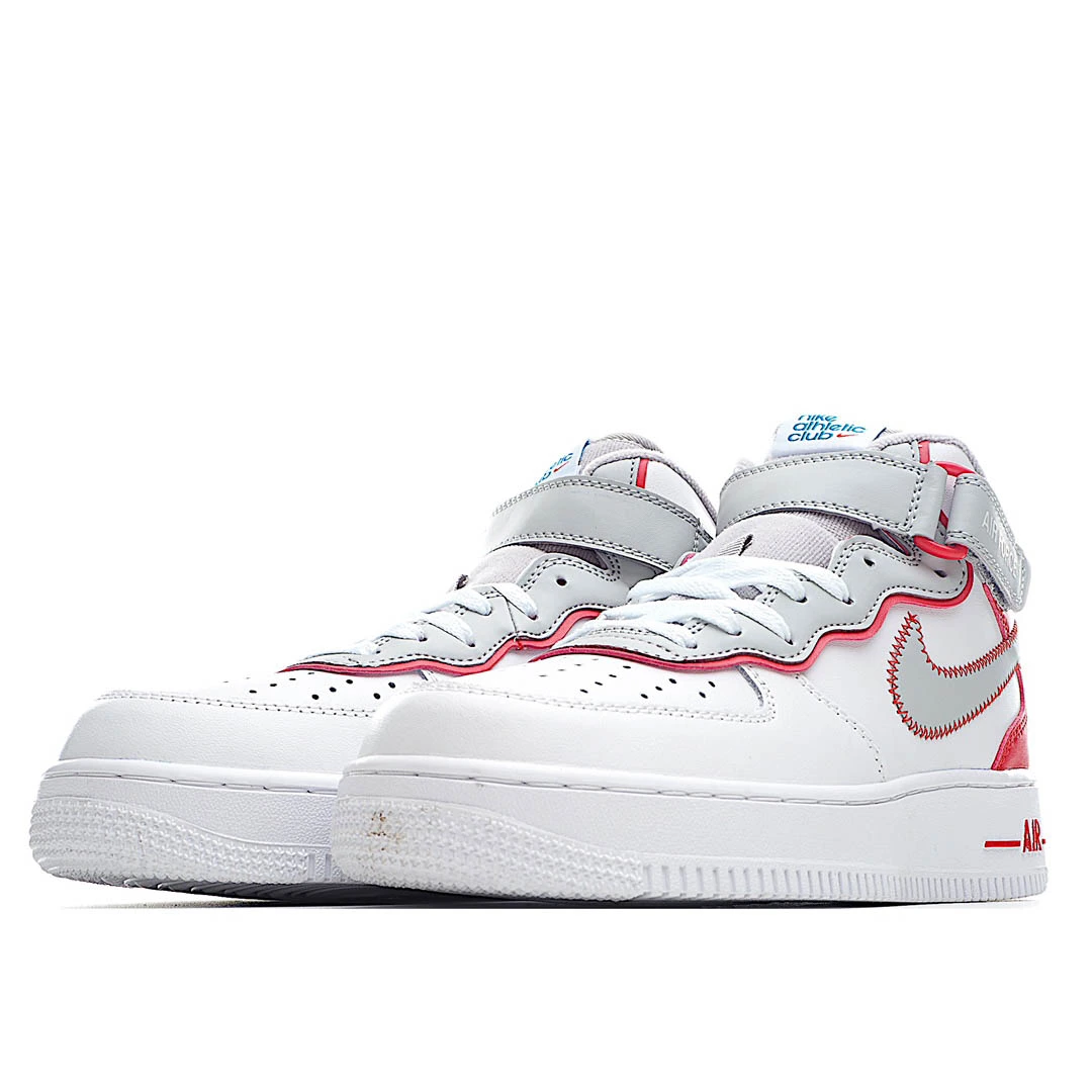 Nike Air Force 107 White and Green Low Top