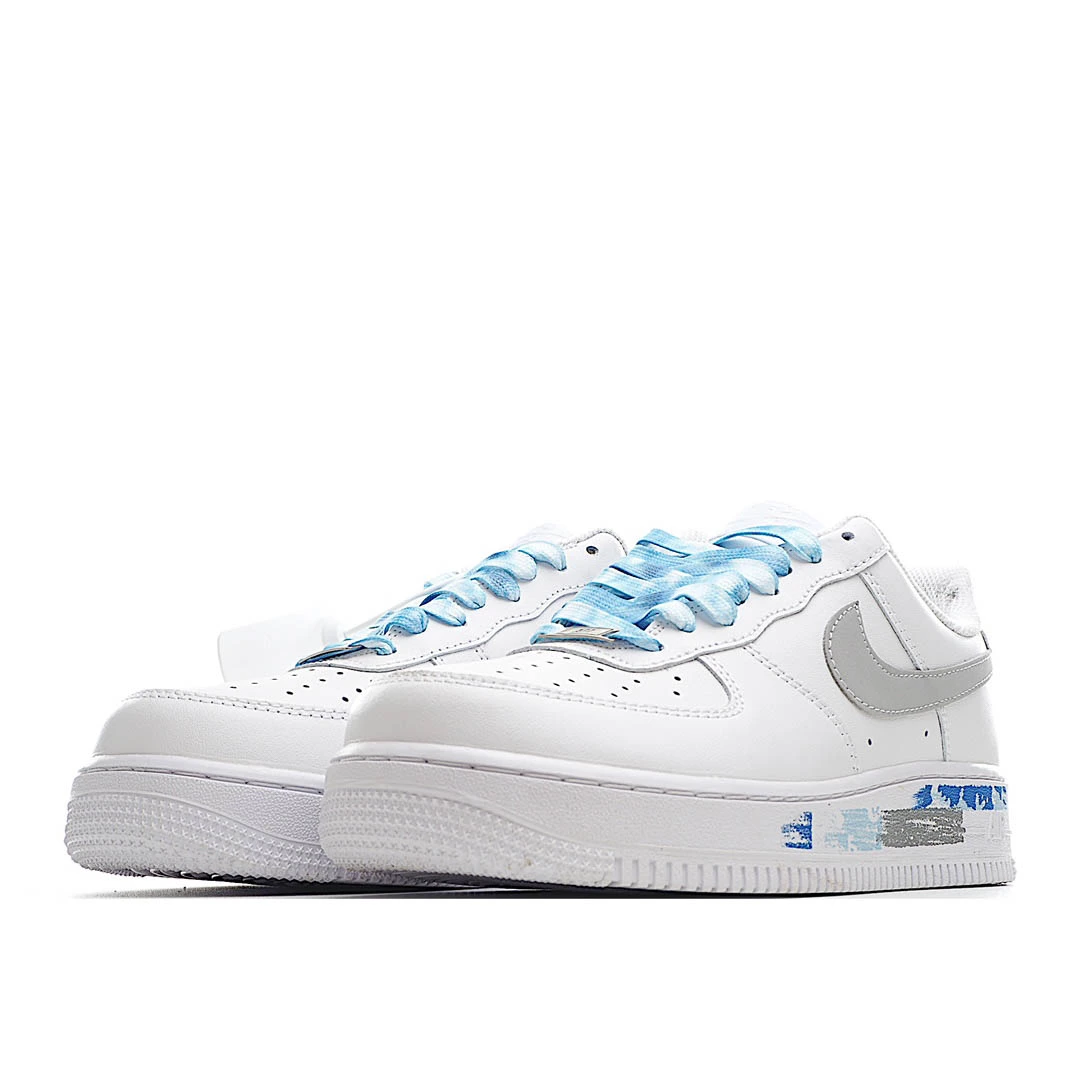 Nike Air Force1 Low 07 3m Reflective Light Blue Grey