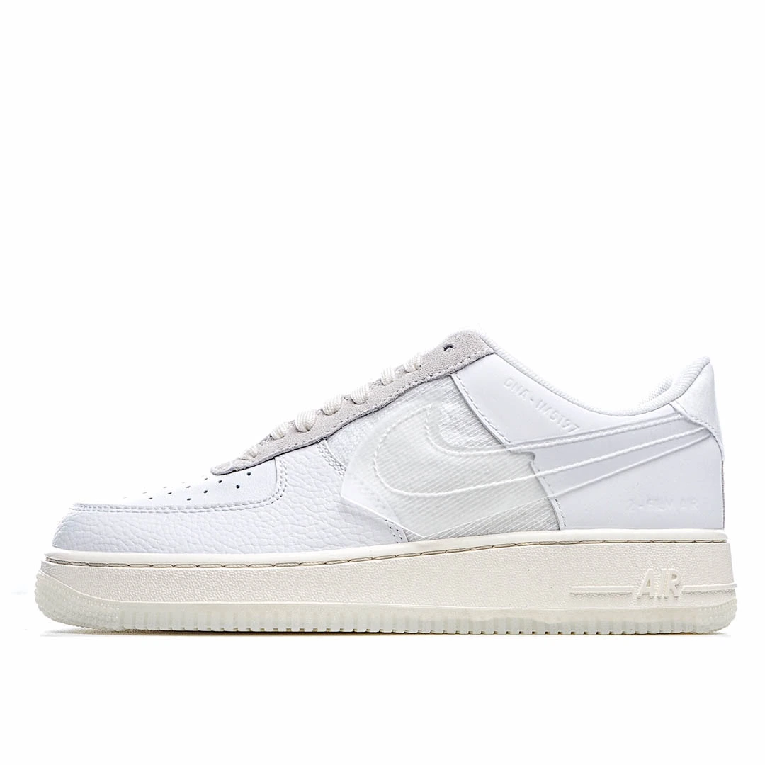 Nike WMNS Air Force 1 Shadow White and Grey Air Force Sneakers