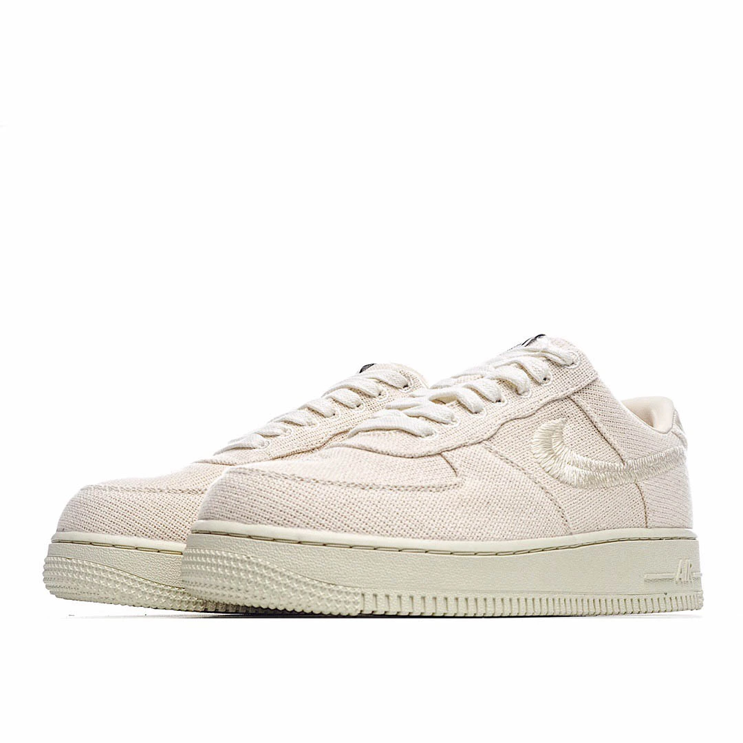 NikeAir Force 1 07 Low Beige Blue Low Top