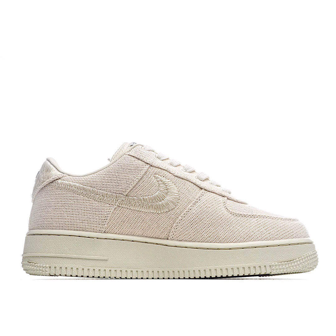 NikeAir Force 1 07 Low Beige Blue Low Top