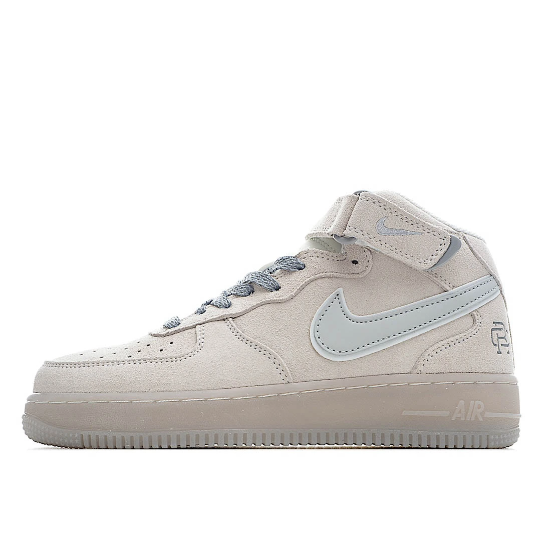 NikeAir Force 1 Low Top White Blue Gold