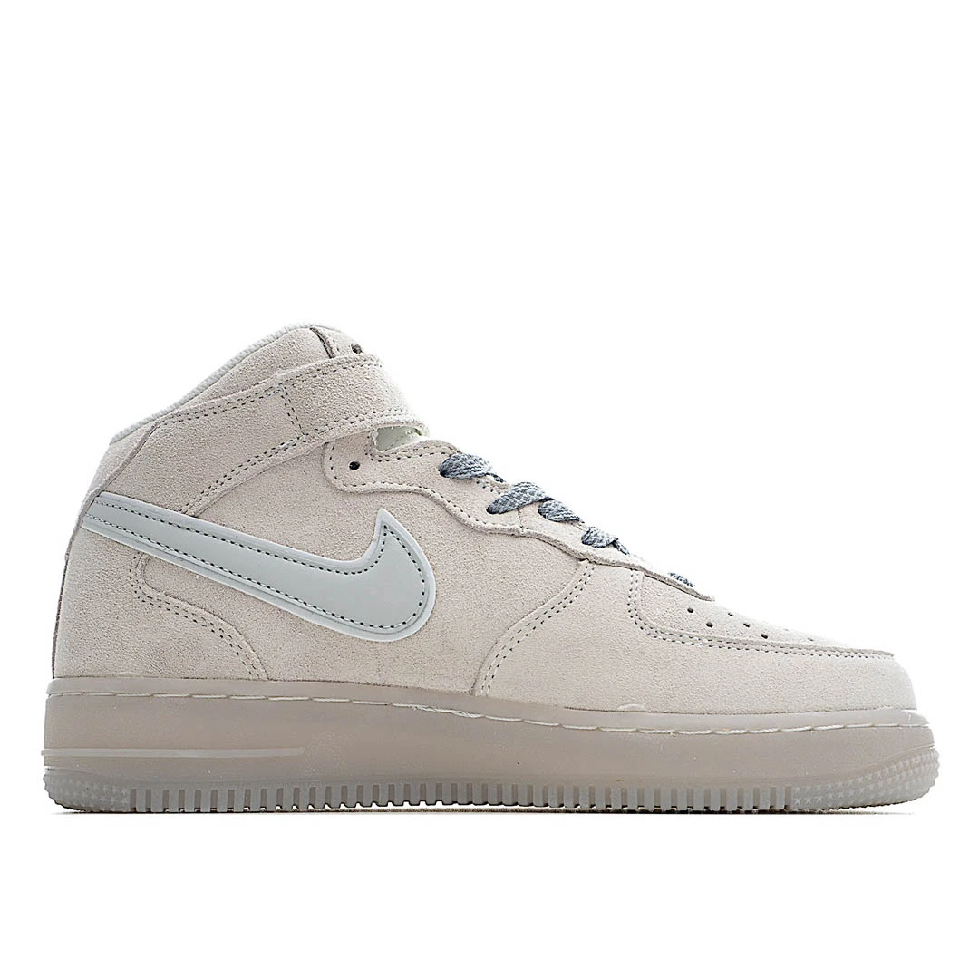 NikeAir Force 1 Low Top White Blue Gold