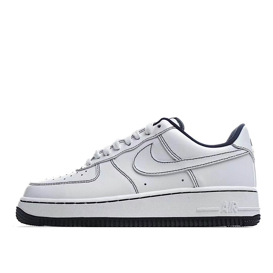 NikeAir Force 107 Low White Deep Purple Low Top