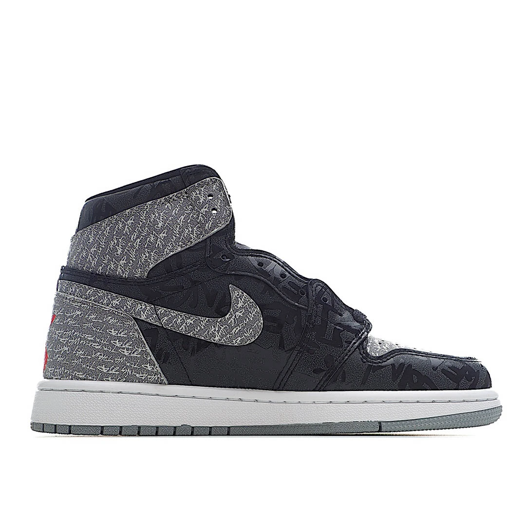 Air Jordan 1 High OG AJ1 High Top Series Black Grey