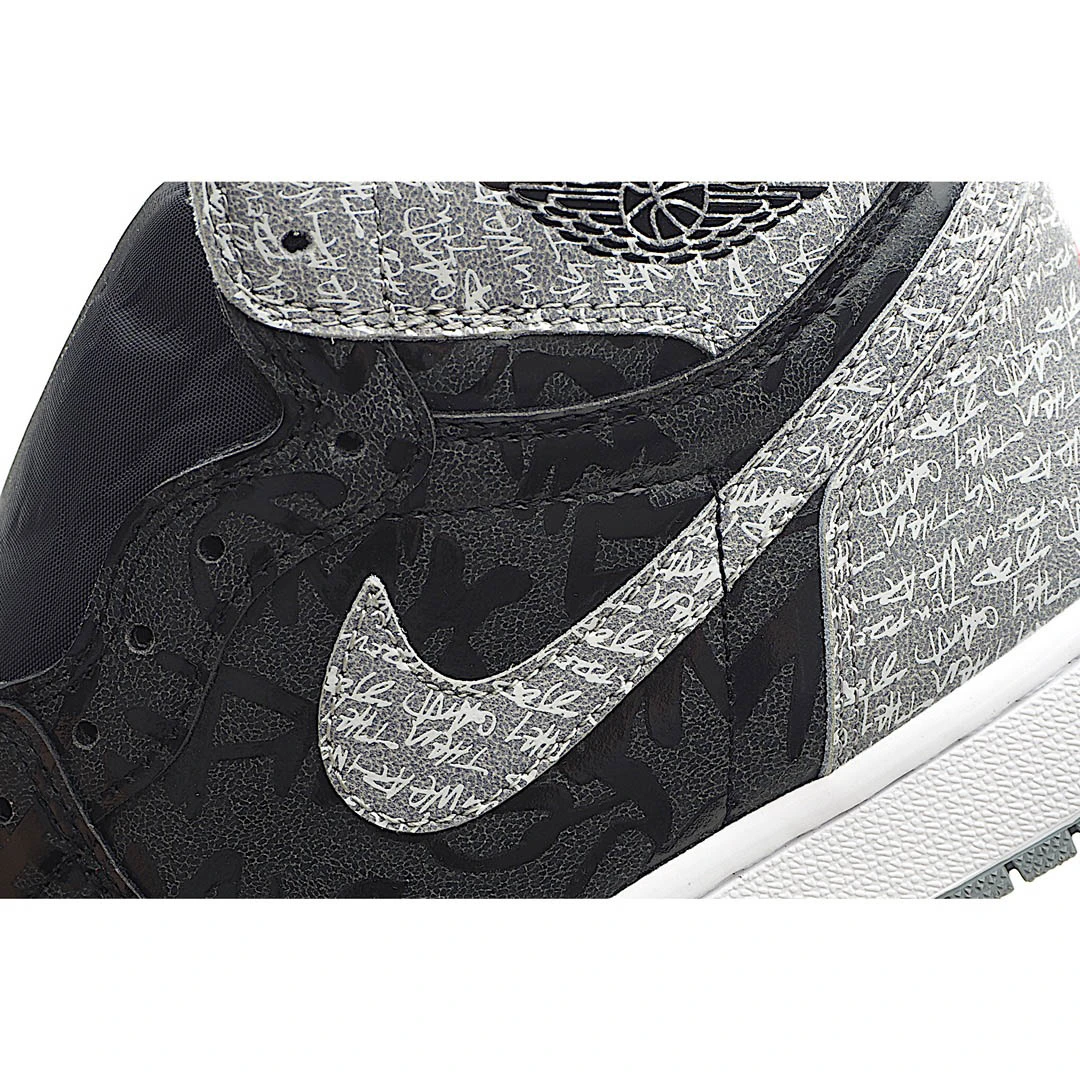 Air Jordan 1 High OG AJ1 High Top Series Black Grey