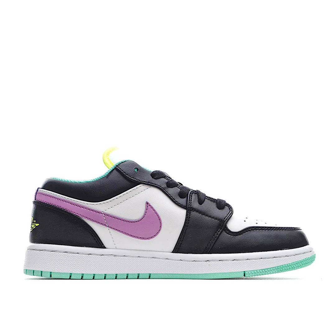 Air Jordan 1 Low GS White Violet Shock