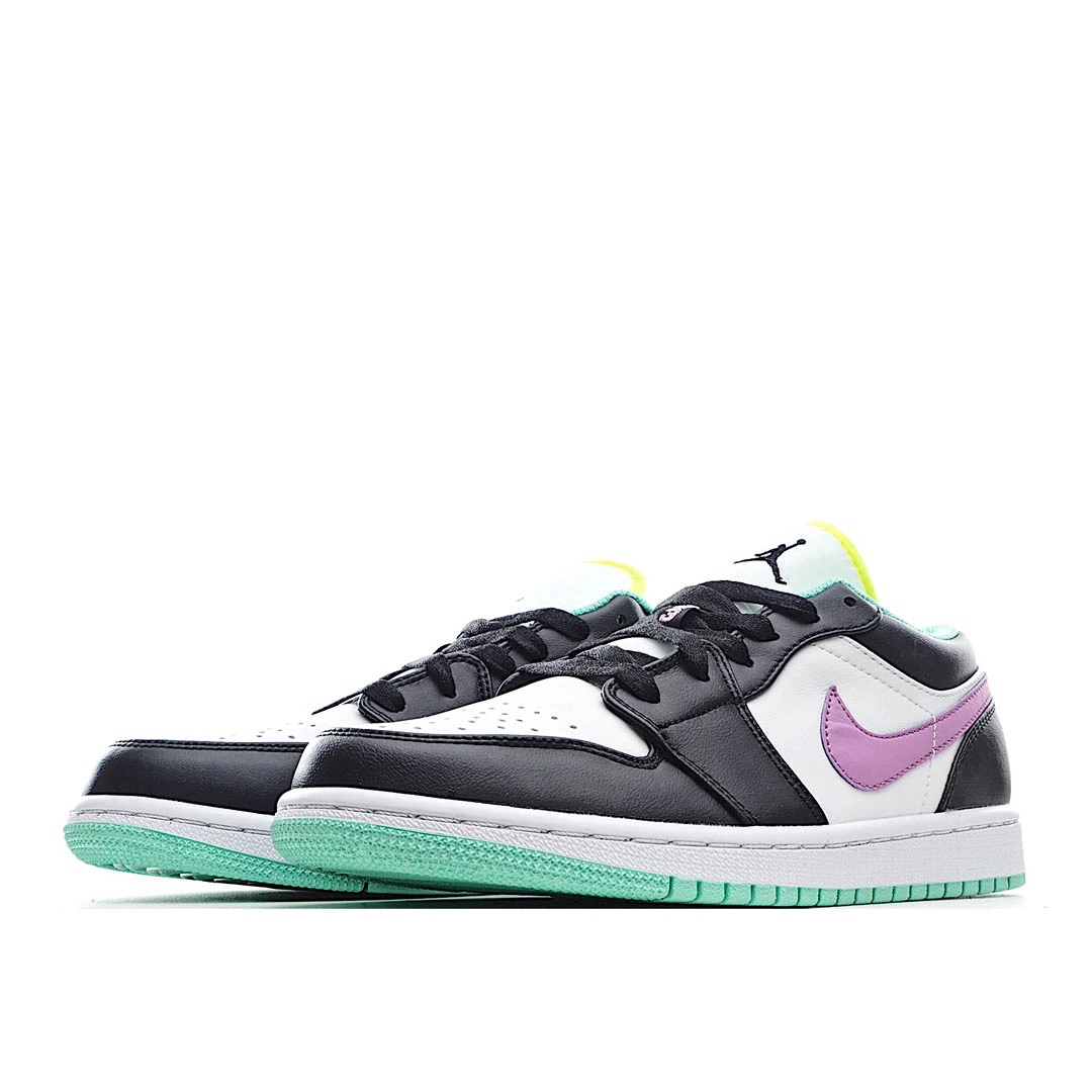 Air Jordan 1 Low GS White Violet Shock