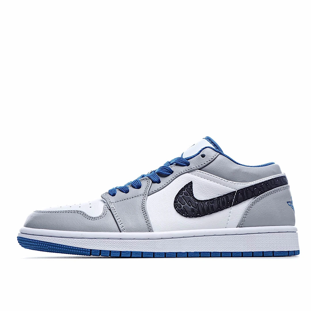 Air Jordan 1 Low True Blue Cement