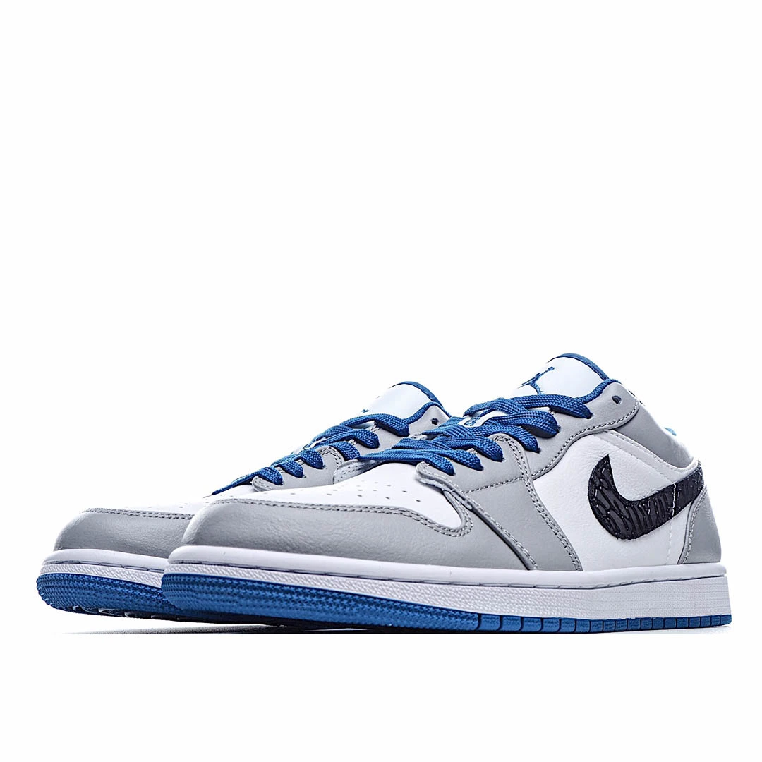 Air Jordan 1 Low True Blue Cement