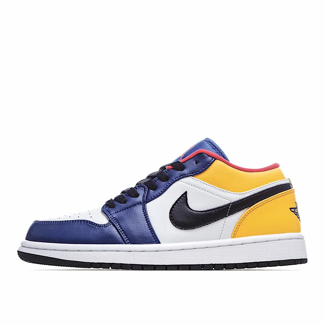 Air Jordan 1 Low White Deep Royal Blue