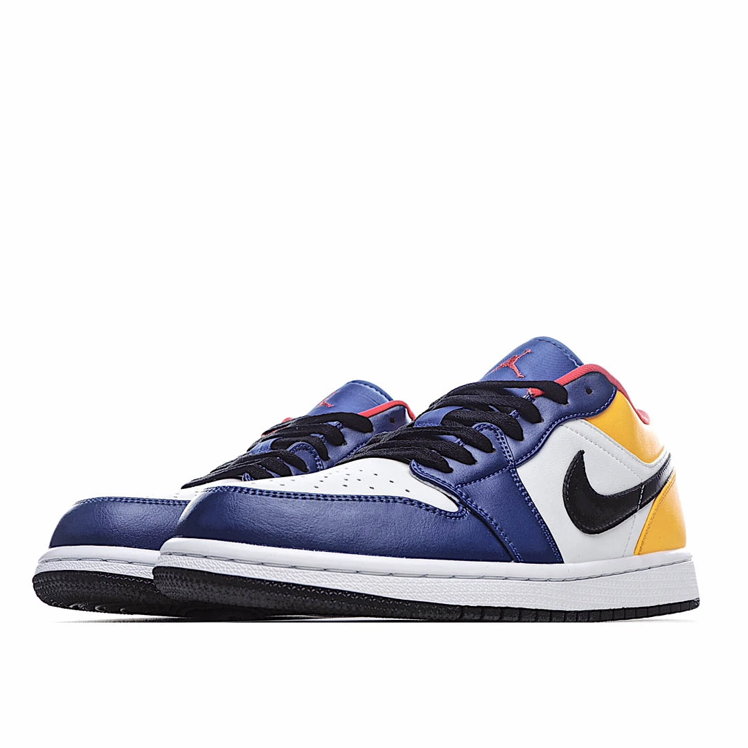 Air Jordan 1 Low White Deep Royal Blue