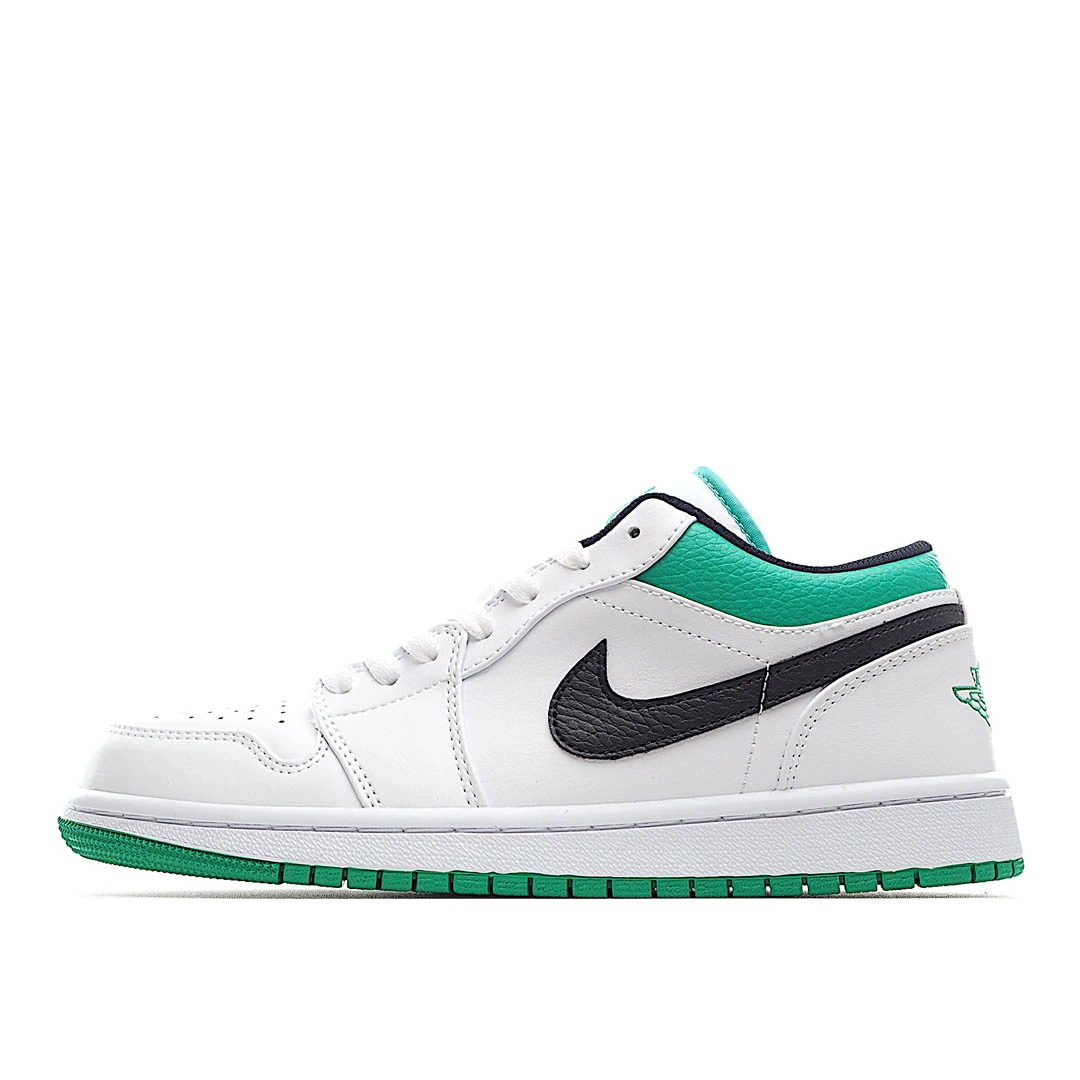 Air Jordan 1 Low White Lucky Green