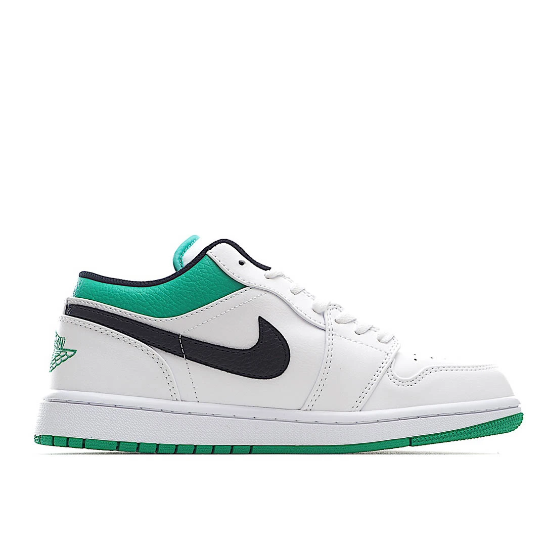 Air Jordan 1 Low White Lucky Green