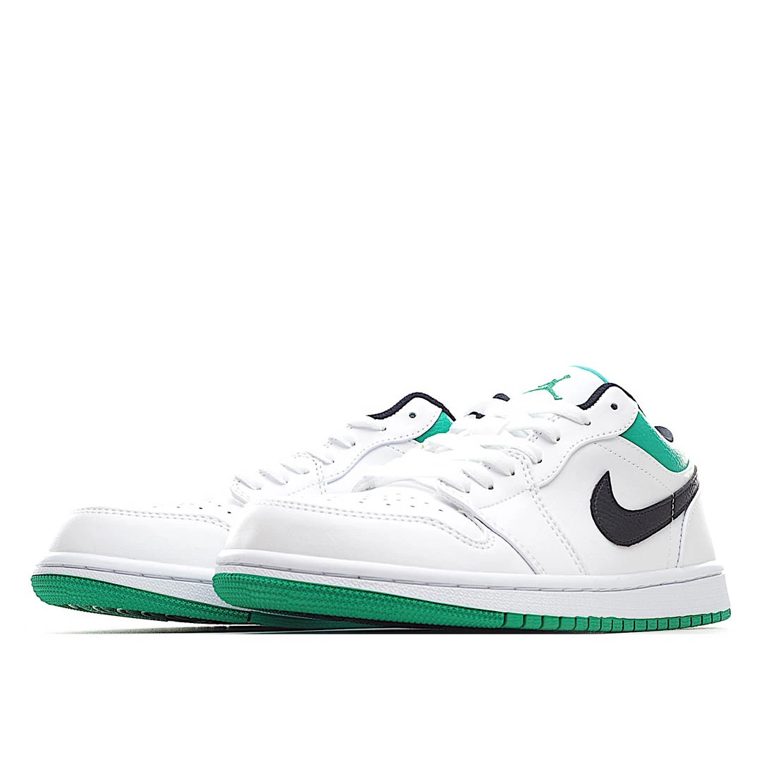 Air Jordan 1 Low White Lucky Green