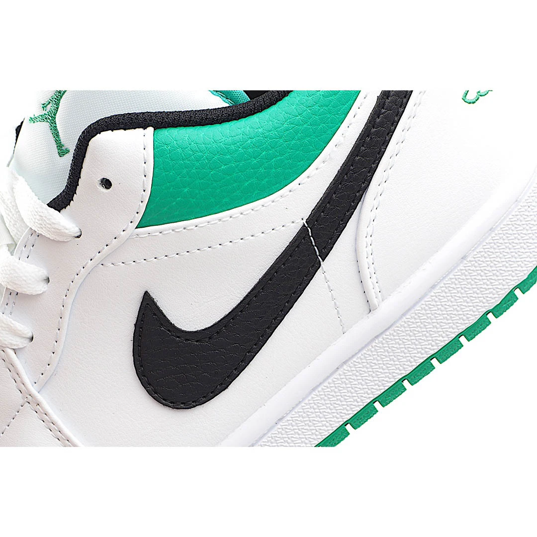 Air Jordan 1 Low White Lucky Green