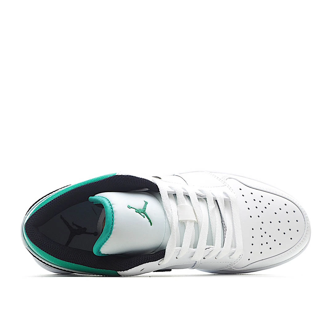 Air Jordan 1 Low White Lucky Green